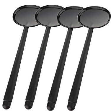 DQITJ 4 Pack Black Handheld Eye Occluder Plastic Vision Optics Optometry Instrument for Eye Chart Exam