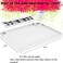 Svartur Silicone Painting Mat with Cup and Palette Removable 17X13 Thick Silicone Art Mat for Craft with Raised Edge for Resin DIY Making White