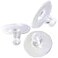TTSAM Silicone Earring BacksClear Rubber Earring BacksEarring Safety Back Stopper Clutch Ear Locking with Pad Pack of 100