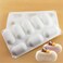 TUKE 8 Slots 3D Oval Shape Silicone Soap Mould Handmade Jelly Maker Cake Mold Tool