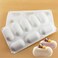 TUKE 8 Slots 3D Oval Shape Silicone Soap Mould Handmade Jelly Maker Cake Mold Tool