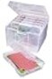 ArtBin 6947ZZ Photo Craft Organizer Set Large Box with 5 Plastic Storage Cases Inside Clear