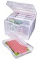 ArtBin 6947ZZ Photo Craft Organizer Set Large Box with 5 Plastic Storage Cases Inside Clear