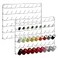 YBING Thread Holder Wall Mount 54 Spools Sewing Thread Rack Embroidery Thread Organizer Rack Sewing Thread Holder White with Hanging Tools for Quilting Braiding Hair Metal 2 Pack