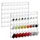 YBING Thread Holder Wall Mount 54 Spools Sewing Thread Rack Embroidery Thread Organizer Rack Sewing Thread Holder White with Hanging Tools for Quilting Braiding Hair Metal 2 Pack