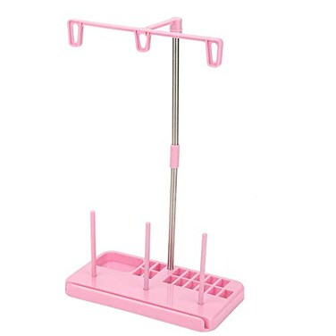 Walfront 3 Spool Stand Holder Multifunction Embroidery Thread Quilting Rack Sew Quilting for Home Sewing Machine