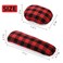 WRINGKIT 2 Pack Tailors Ham Solid Seam Roll Set Linen and Doll Cotton Press Ham Tailors Ironing Ham for Ironing Darts Collar Long Seam Red and Black Plaid