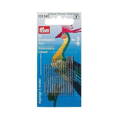 Prym Crewel Needles No 39 16 PC