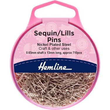 Hemline SequinLillsBead Pins 13mm 710pcs