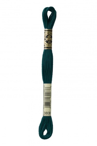 DMC Stranded Cotton Embroidery Thread 3808 per skein