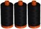 Aurifil 3PACK A10502692 Mako Cotton Thread Solid 50WT 1422Yds Black