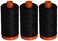 Aurifil 3PACK A10502692 Mako Cotton Thread Solid 50WT 1422Yds Black