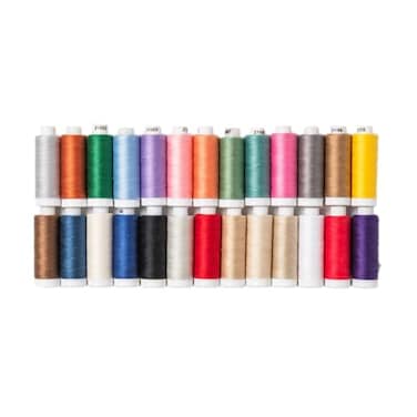 Connecting Threads 100 Cotton Essential Thread Set 26 Spools 220 Yards Each with Carrier