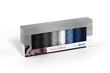 Mettler Silk Finish Cotton Thread Gift Pack 8Pkg Winter