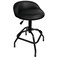 Performance Tool W85011 Pneumatic Swivel Bar Stool with Back Support 360Degree Swivel Heavy Duty Steel Frame Black