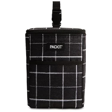 PackIt Freezable Double Bottle Bag Built with EcoFreeze Technology Antimicrobial lining Collapsible Reusable Zip Closure Buckle Handle Perfect for Breastmilk and Formula On the Go
