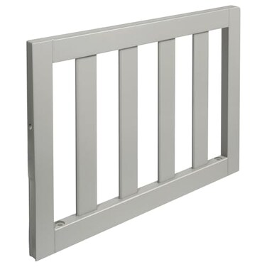 Salcod Toddler Safe Guardrail Compatible with Storkcraft and Graco Crib Conversion CPSC Crib Rail for Prevent Toddler from Rolling Off The Bed Gray