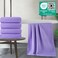 POLYTE 430 GSM Microfiber Oversize Quick Dry Lint Free Bath Towel 60 x 30 in 4 Pack Waffle Weave