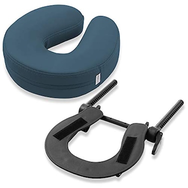 Saloniture Adjustable Massage Table Face Cradle and Pillow 3 Foam Blue