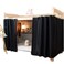 Qubanda Dorm Home Solid Thicken Bunk Blackout Bed Curtains Cloth Bed Canopy Students Single Sleeper1 Panel Black