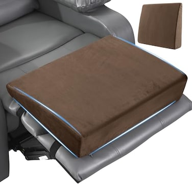 MABOZOO Wedge Recliner Leg Pillow Foam Extra Large Foot Rest Cushion with Adjustable Straps Recliner Footrest Extender Leg Elevation Pillow Wedge Pillow for Recliner Bed Sofa Couch Coffee