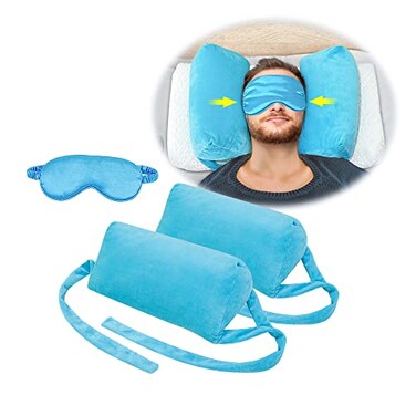 AOSSA Neck Stabilizer Pillow for Sleeping Face Up Triangle Wedge for Head Neck Positioning Post Surgery Recovery AntiWrinkle Back Sleep Training Pillow