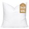 Artscope Synthetic Down Pillow Insert 26x26 Down Alternative Throw Pillow Insert Ultra Soft Fluffy Sleeping Pillow with 100 Cotton Cover Decorative PillowsWhite