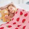 HOSUKKO Weighted Blanket 5 lbs Pink Strawberry Heavy Blanket Small Size Breathable Lap Blanket36x48 5 lbs