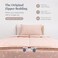 Beddy's Beddys Rainbow Theme Durable Zipper Bedding for Kids Bed in a Bag White Rainbow Sheets Peach Comforter Includes Pillowcase Sham Easy to Make Wash Toddler