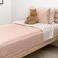 Beddy's Beddys Rainbow Theme Durable Zipper Bedding for Kids Bed in a Bag White Rainbow Sheets Peach Comforter Includes Pillowcase Sham Easy to Make Wash Toddler