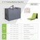 Cuddly Nest Folding Mattress Storage Bag Heavy Duty Carry Case for TriFold Guest Bed Fits 4 Queen MattressGrey