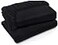 Utopia Bedding Fitted Sheet Pack of 2 Bottom Sheets Soft Brushed Microfiber Deep Pockets Shrinkage Fade Resistant Easy Care Full Black