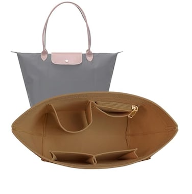 Lckaey bag Organizer Insert for Longchamp Pliage Neo Handbags Insert Organizer 1012camelM