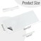 DAWNTREES Makeup Mat for VanityDualSided Leather Vanity Mat Waterproof Oilproof Easy to Clean White Desk Protector for Dressing Table