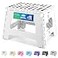 Dyforce Folding Step Stool 9 Inch Kids Step Stool Heavy Duty Step Stools for Adults Compact Foot Stools LightWeight Toddler Step Stools for Kitchen Bathroom Holds Up to 300 lbs White