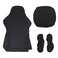 BTSKY Ergonomic Office Computer Game Chair Slipcovers Stretchy Polyester Covers for Reclining Racing Gaming Gaming Chair Black No Chair