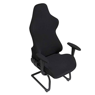 BTSKY Ergonomic Office Computer Game Chair Slipcovers Stretchy Polyester Covers for Reclining Racing Gaming Gaming Chair Black No Chair