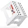 ACSTEP 75 Inch Folding Step Stool Foldable Stool Height Kids Step Stool 176 lb Capacity Plastic Collapsible Stool White Small Stepping Stools Foot Stools Suitable for Kitchen