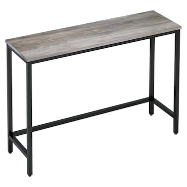 Timberer 394 Console Table Hallway Entrance Table Sofa Table Behind Couch for Living Room Entryway Easy Assembly Accent TableGrey