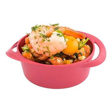 Restaurantware3 Ounce Mini Serving Dishes 100 Disposable Mini Appetizer Dishes BuiltIn Handles Rectangle Red Plastic Mini Casserole Dishes Serve Snacks or Desserts