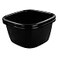 HOMMP 2Pack 18 Quart Large Plastic Wash Basin Dishpan Black