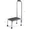 Medical king Step Stool with Handle for Adults Step stools with Handle for Elderly for Bed ChromePlated Steel Frame 330Lbs Capacity Use At Home Bathroom Kitchen