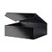 JINGUAN Large Black Collapsible Gift Box with Magnetic Closure Lid 135x9x41 Inches Groomsman Proposal Box Rectangle Present Box Glossy Black 1 Pack