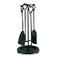 Pilgrim Home and Hearth 18019 Compact Fireplace Tool Set 18 H13 lb Matte Black