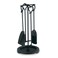 Pilgrim Home and Hearth 18019 Compact Fireplace Tool Set 18 H13 lb Matte Black
