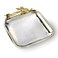 Elegance Butterfly Square Tray 85 SilverGold 70067