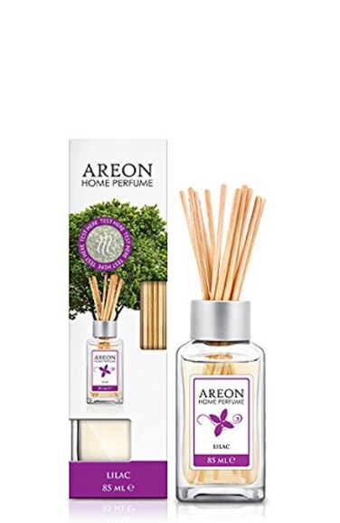 Areon Home Luxury Perfume Reed Diffuser 10 Rattan Reeds Lilac Scent 85ml