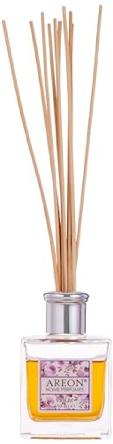 Areon Home Luxury Perfume Reed Diffuser 10 Rattan Reeds Violet 150 ml