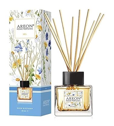 Areon Home Luxury Perfume Reed Diffuser 10 Rattan Reeds Spa 50 ml