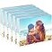 HELPLEX Acrylic Frame 5 Pack 4x6 Acrylic Picture Frames 20mm Thicker Frameless Clear Double Sided Magnetic Frame Free Standing Desktop Display